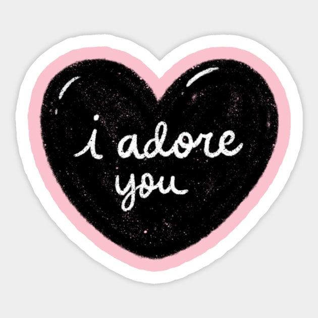 I adore you! Sticker by HALOULAN